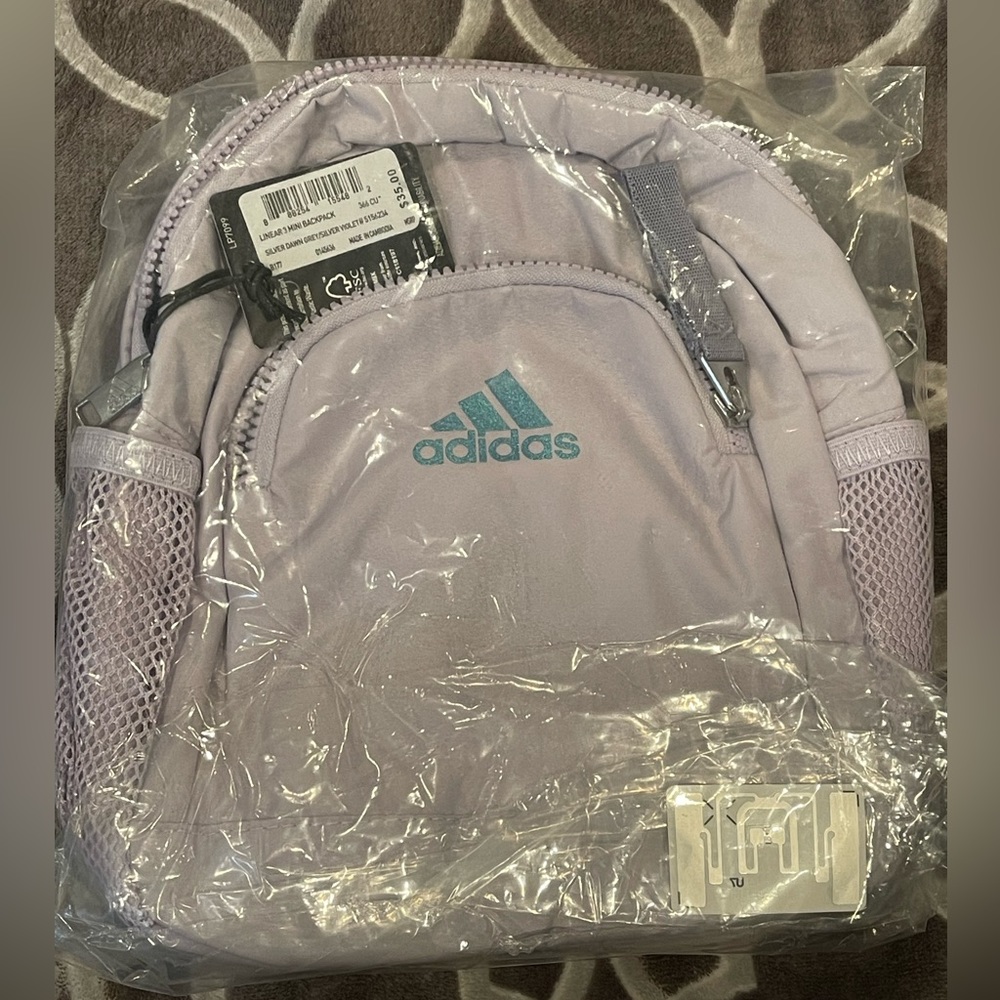 Adidas linear 3 mini backpack NWT